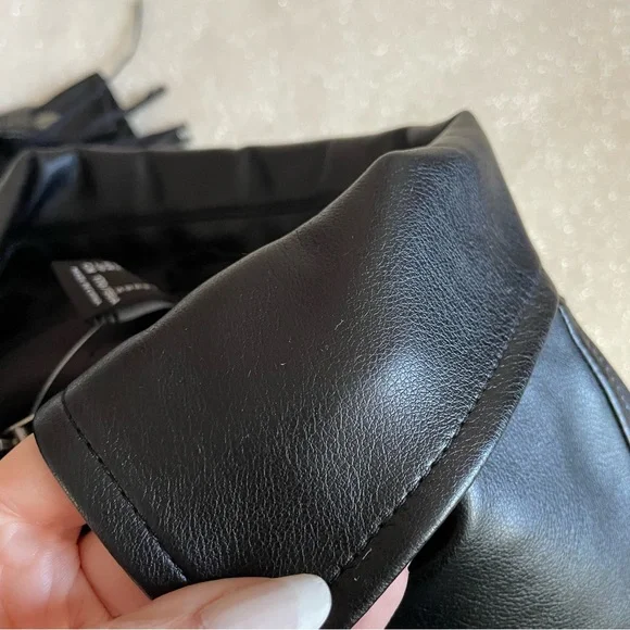 Forever 21 Oversized Fringe Studded Faux Leather Jacket ✨ - Picture 7 of 9